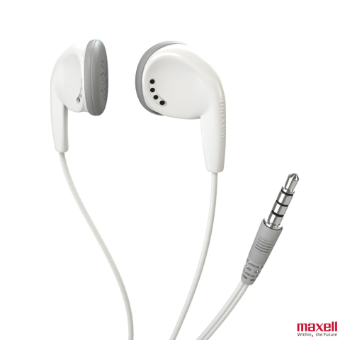 Casti - Casti audio semi-in-ear, Maxell Sound To The Max EB-98, cu jack 3.5mm, pentru utilizare zilnica, design confortabil, albe