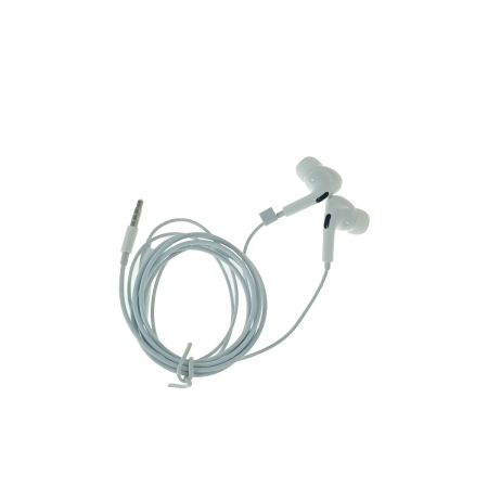 Casti - Casti stereo in-ear cu microfon, Jellico EP3A, conector Tip Jack 3.5 mm tata, control pe fir, lungime cablu 120 cm, albe