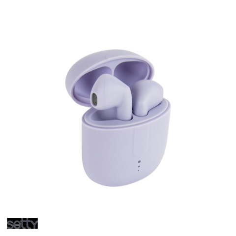 Accesorii IT - Casti true wireless Setty STWS-19, Bluetooth, cu microfon, mov