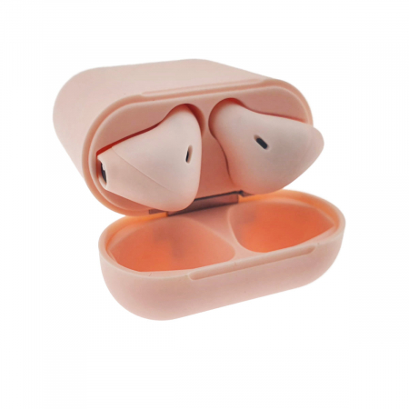 Casti wireless - Casti wireless Bluetooth v.5.0, inPods 12 Simple, Touch Control, carcasa de incarcare, roz