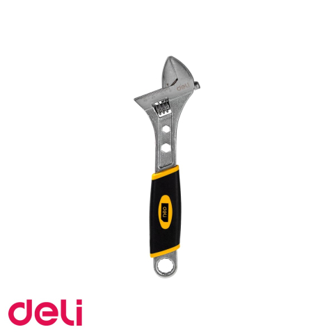 Unelte de mana - Cheie reglabila Deli DL30110, otel carbon forjat, maaner anti-alunecare, 250 mm, pentru uz general