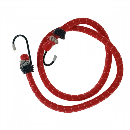 Prindere elastica - Chinga elastica FS-13906, 12mm X 100cm, coarda flexibila pentru ancorare si fixare, uz general, rosie