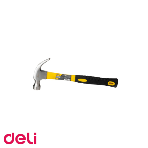 Unelte de mana - Ciocan de tamplarie Deli, cap din otel forjat 500g, maner din lemn de fag, pentru uz profesional