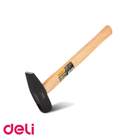 Unelte de mana - Ciocan simplu Deli 500g, cap din otel cu carbon inalt, pentru lucrari de constructii si bricolaj