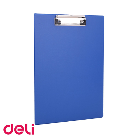 Clipboarduri si suporturi de scriere - Clipboard simplu Deli, format A4, albastru, din carton plastifiat, pentru birou si scoala