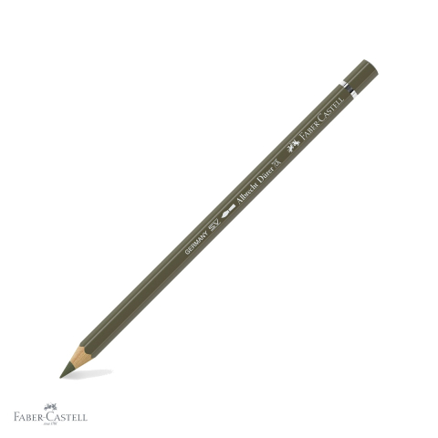 Handmade Creativ si Hobby - Creion colorat acuarela Faber-Castell Albrecht Durer verde-oliv galbui 173, mina 3.8mm, pentru artisti