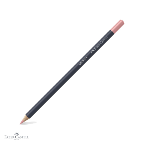 Creioane colorate permanente - Creion colorat Faber-Castell Goldfaber, nuanta Flesh Mediu 131, mina moale intens pigmentata, pentru arta si ilustratie
