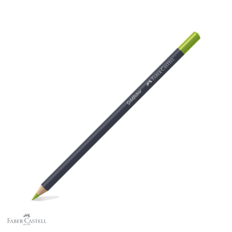 Creioane colorate permanente - Creion colorat Faber-Castell Goldfaber, verde de mai 170, mina 3.3 mm intens pigmentata, pentru desen si arta