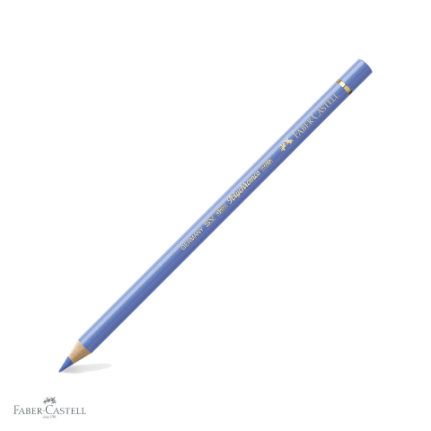 Creioane colorate permanente - Creion colorat Faber-Castell Polychromos albastru ultramarin deschis, mina moale pe baza de ceara, pentru desen artistic