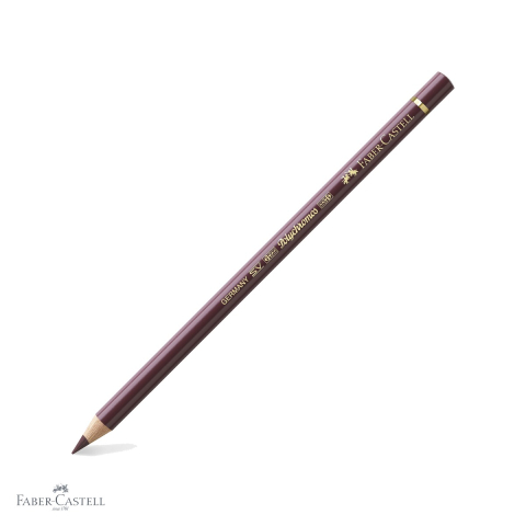 Creioane colorate permanente - Creion colorat Faber-Castell Polychromos maro-violet, mina 3.8 mm, rezistent la apa, pentru artisti