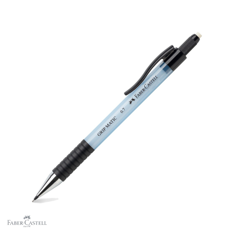 Creioane si ascutitori - Creion mecanic Faber-Castell Grip-Matic 1377, mina 0.7mm, albastru, sistem inovativ impingere