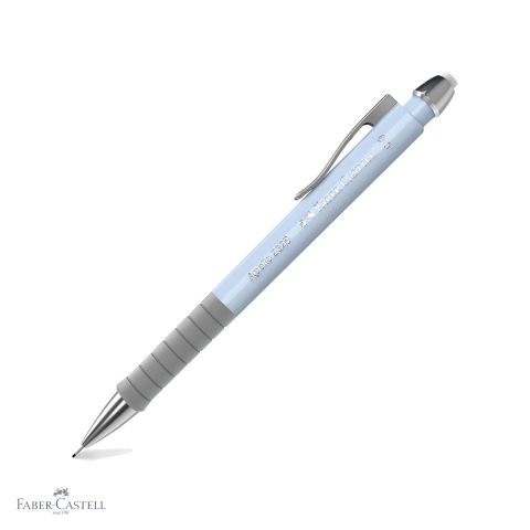 Creioane si ascutitori - Creion mecanic Faber-Castell Sky Blue 2024, mina 0.5mm, grip ergonomic triunghiular