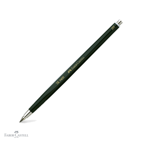 Creioane si ascutitori - Creion mecanic Faber-Castell TK 9400 2mm duritate 2H pentru desen tehnic si schite profesionale
