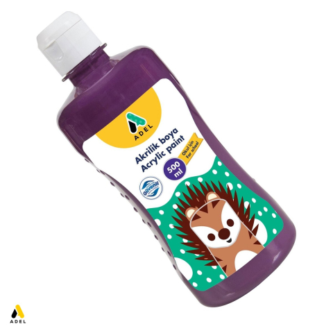 Acuarele, pensule si blocuri de desen - Culoare acrilica Adel, 500 ml, violet