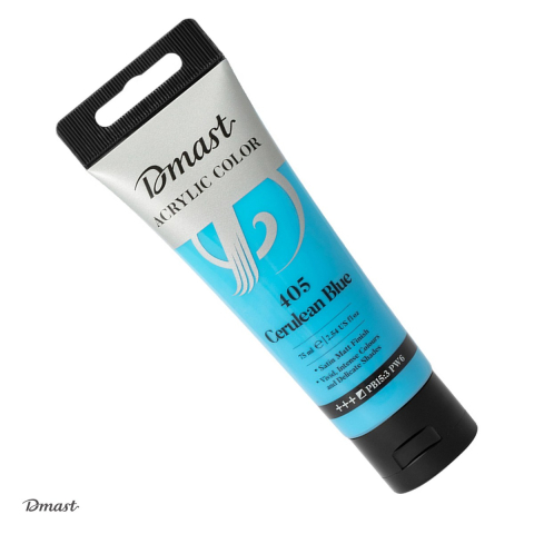 Acuarele, pensule si blocuri de desen - Culoare acrilica Dmast by Pebeo, 75 ml, bleu ciel 405