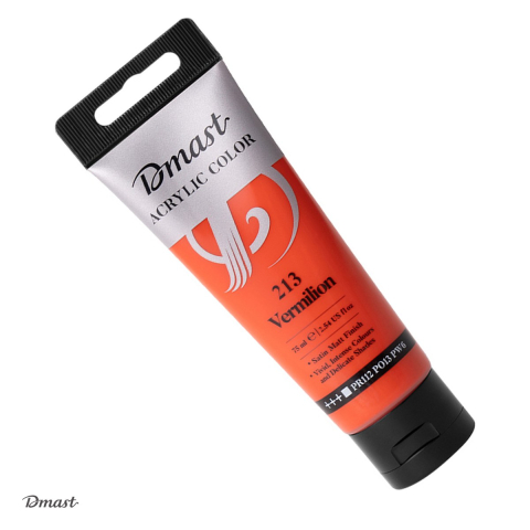 Acuarele, pensule si blocuri de desen - Culoare acrilica Dmast by Pebeo, 75 ml, portocaliu intens 213