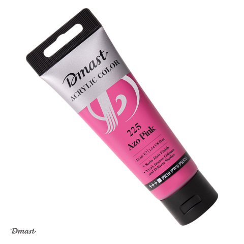 Acuarele, pensule si blocuri de desen - Culoare acrilica Dmast by Pebeo, 75 ml, roz 225