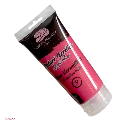 Acuarele, pensule si blocuri de desen - Culoare acrilica Pigna Premium SF Art, 200 ml vermillion, rosu