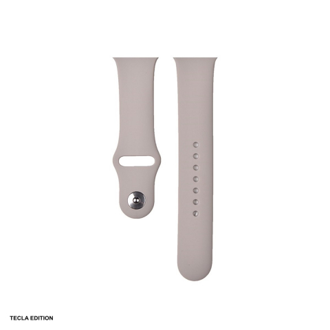 Curele smartwatch - Curea smartwatch pentru Apple Watch 38/40/41/42 mm, silicon, gri lavanda, Deluxe Sport