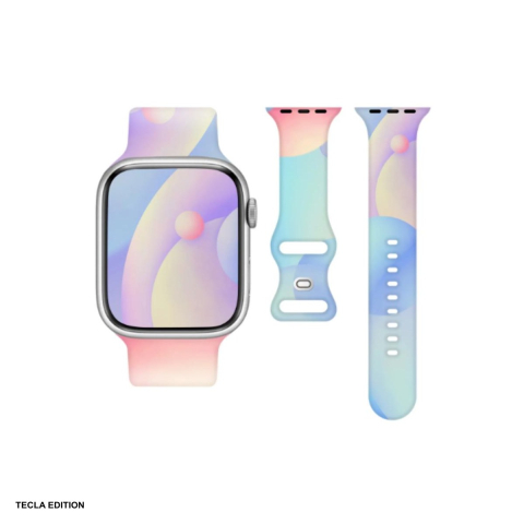Curele smartwatch - Curea smartwatch pentru Apple Watch 42/44/45/49 mm, silicon, multicolor