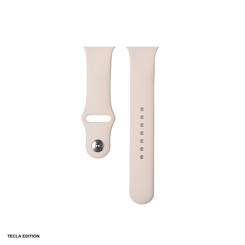 Curele smartwatch - Curea smartwatch pentru Apple Watch 44/45/46/49 mm, silicon, gri piatra, Deluxe Sport