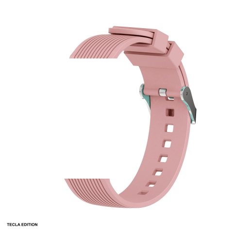 Curele smartwatch - Curea smartwatch pentru Samsung Galaxy Watch, silicon, prindere 22 mm, roz, Deluxe Sport