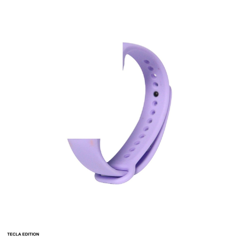 Curele smartwatch - Curea smartwatch pentru Xiaomi Mi Band 5/6/7, silicon, lavanda, Deluxe Sport