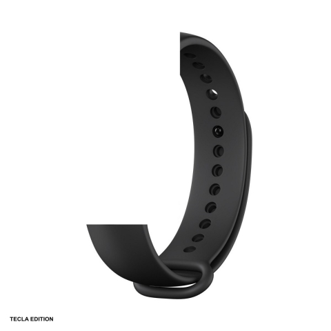 Curele smartwatch - Curea smartwatch pentru Xiaomi Mi Band 5/6/7, silicon, negru, Deluxe Sport