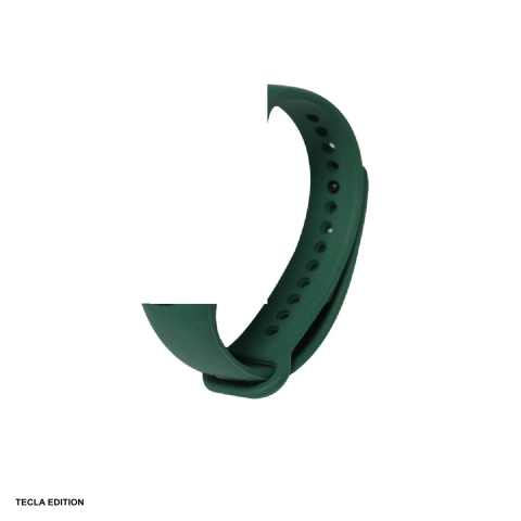 Curele smartwatch - Curea smartwatch pentru Xiaomi Mi Band 5/6/7, silicon, verde cerneala, Deluxe Sport