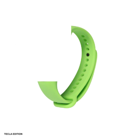 Curele smartwatch - Curea smartwatch pentru Xiaomi Mi Band 5/6/7, silicon, verde matcha, Deluxe Sport