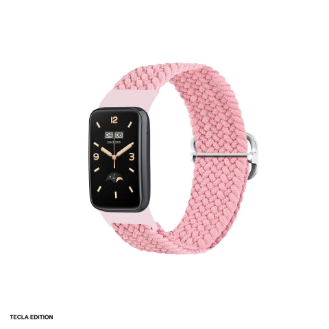 Curele smartwatch - Curea smartwatch pentru Xiaomi Mi Band 7 Pro, impletita, roz