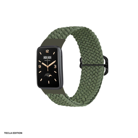 Curele smartwatch - Curea smartwatch pentru Xiaomi Mi Band 7 Pro, impletita, verde