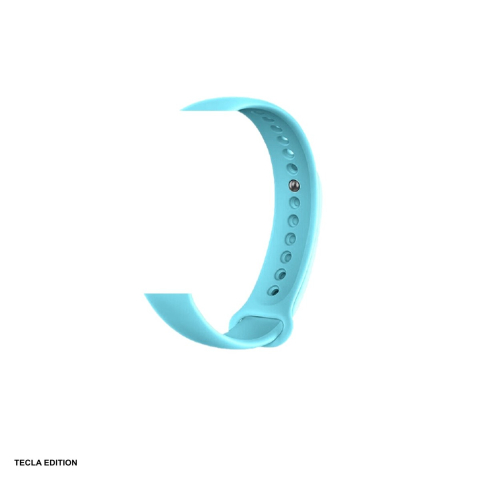 Curele smartwatch - Curea smartwatch pentru Xiaomi Mi Band 8/9, silicon, albastru deschis, Deluxe Sport