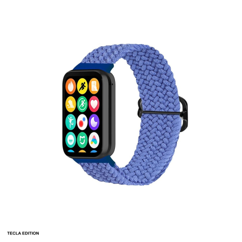 Curele smartwatch - Curea smartwatch pentru Xiaomi Mi Band 8 Pro, impletita, albastru