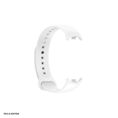Curele smartwatch - Curea smartwatch pentru Xiaomi Mi Band 8, silicon, alb