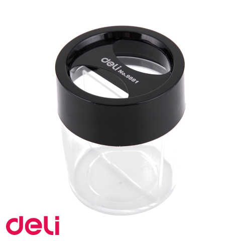 Agrafe de birou - Dispenser magnetic pentru agrafe Deli, compartimentat, pentru birou