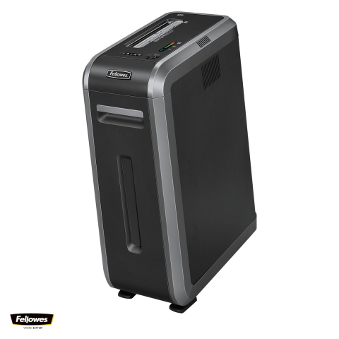 Birotica papetarie - Distrugator de documente Fellowes 125i, taiere strip-cut P-2 in fasii de 5.8 mm, 20 coli, cos de 53 l, Jam Proof, SafeSense, pentru 3-5 utilizatori, 735x283x530 mm