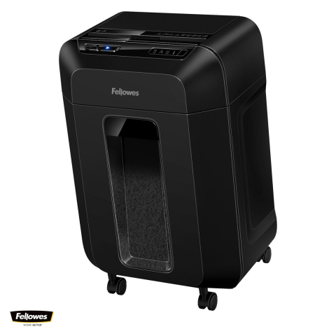 Birotica papetarie - Distrugator de documente Fellowes 80M automat si manual, taiere mini-cut in particule de 4x12 mm, 80 coli, auto-reverse, pentru 1-2 utilizatori, 515x340x245 mm
