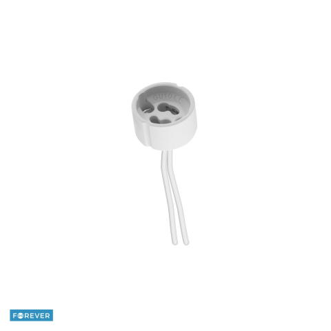 Adaptoare priza - Dulie cu fire de conectare pentru becuri cu soclu GU10, alba
