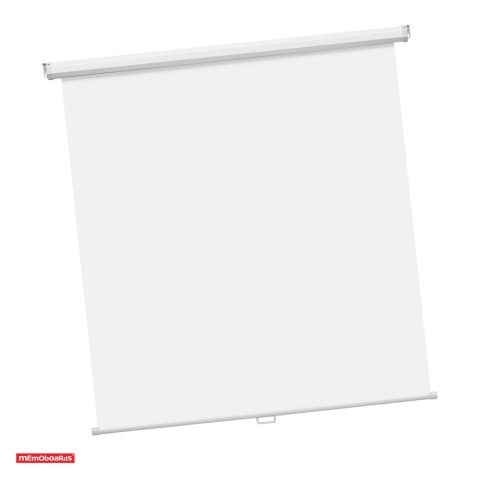 Ecrane proiectie - Ecran de proiectie manual Memoboards Memo Be, pentru perete sau tavan, mecanism cu arc, tesatura alba mata, 180x180 cm
