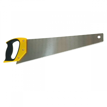 Bricolaj - Fierastrau de mana pentru lemn si plastic, 400 mm, cu rigla, Flores FS-11127, maner ergonomic
