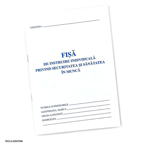 Tipizate nepersonalizate - Fisa individuala de protectia muncii, SSM, A5, 8 file