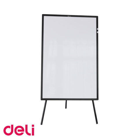 Flipcharturi si rezerve - Flipchart magnetic Deli, rama aluminiu, suprafata otel, 60x90 cm, pentru prezentari profesionale