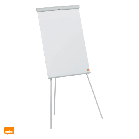 Flipcharturi si rezerve - Flipchart magnetic Nobo Essentials cu trepied, inaltime reglabila pana la 188 cm, tavita pentru marker, 68x100 cm