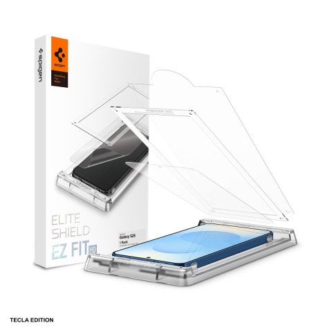 Huse si protectii pentru Samsung Galaxy S25 - Folie protectie pentru Samsung Galaxy S25, transparent, Spigen, Elite Shield Ez