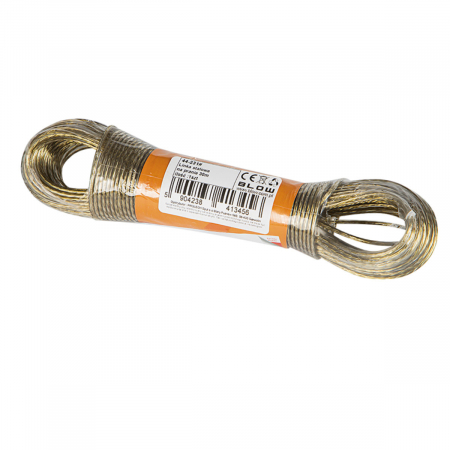 Sfoara - Sfoara rufe cu lungime de 30 m, din otel izolat, grosime 2mm, 41547, transpareta