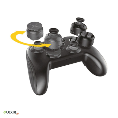 Gamepad wireless - Gamepad wireless modular Lexip pentru Nintendo Switch 2, Switch, PC si Android, Bluetooth, 4 padele programabile, 2 carcase interschimbabile incluse, JVASWI00065