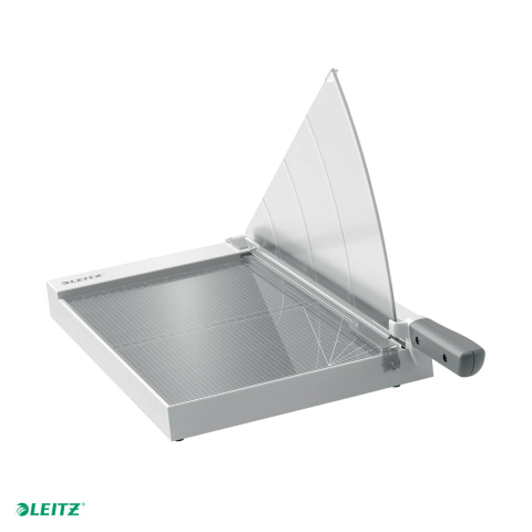 Birotica papetarie - Ghilotina cu parghie Leitz Office Precision A4 Maxi, 15 coli de 80 g/mp, lama din otel inoxidabil, iluminare EdgeGlow a liniei de taiere, 299x344x571 mm
