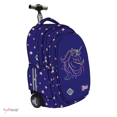 Gama de rucsacuri - Ghiozdan troller St.Majewski St.Right TB-01 Unicorn Glow, 44x32x25 cm, 26 l, mov
