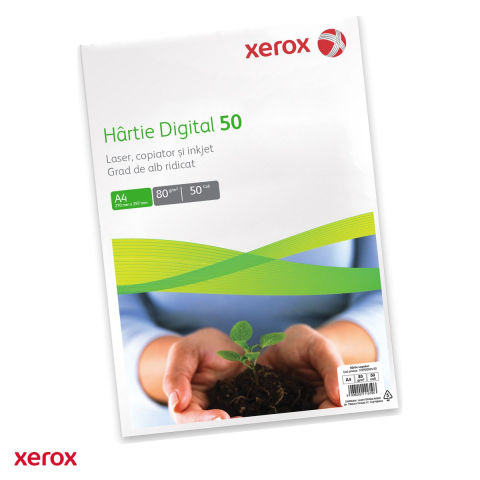 Birotica papetarie - Hartie copiator A4 Xerox Digital, 80 g/mp, 50 coli